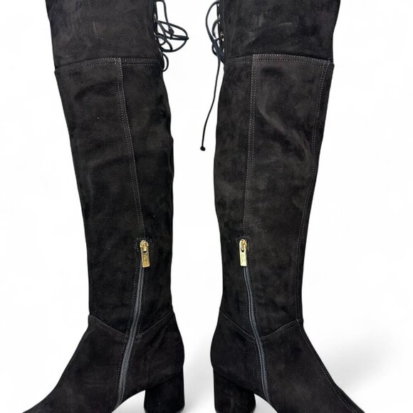 AGL Scarlet Over-The-Knee Suede Leather Boot, EU 38, Black NEW IN BOX - Picture 10 of 16